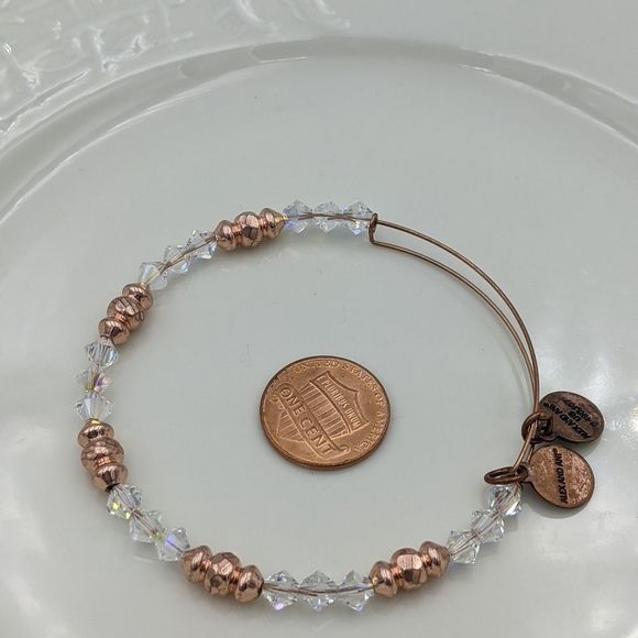 Alex and Ani Rose Gold Swarvoski Crystal Bracelet - Picture 6 of 7